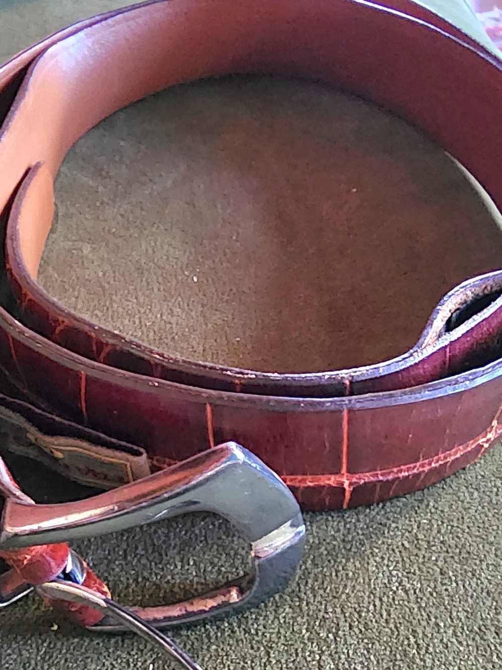Trafalgar Crocadile Mens Belt